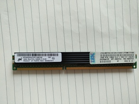 00D5048	16GB(1x 16GB 2Rx4 1.5V)PC3-14900 CL13 ECC DDR3 1866MHz LP RDIMM