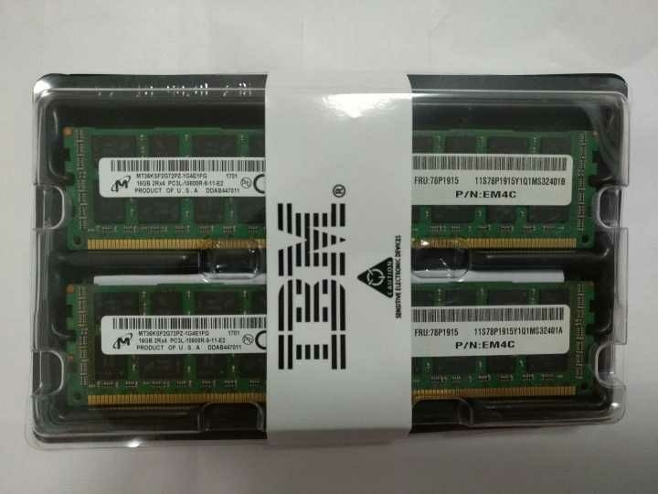 46W0716	16GB(1x16GB 2Rx4 1.35V)PL3L-12800 CL11 ECC DDR3 1600MHz VLP RDIMM