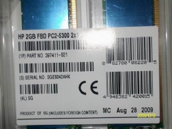 408854-B21	8GB   PC2-5300 DDR2 (2*4G) dual   rank